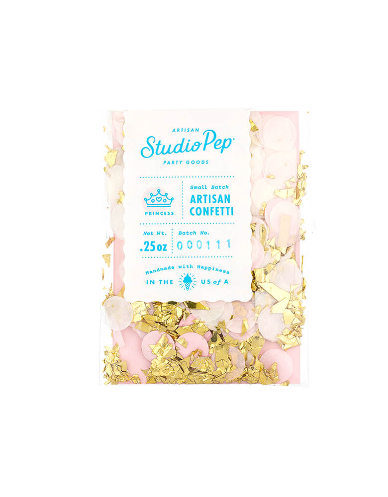 Studio Pep 0.25 oz Princess-Gold-and-Pink-Artisan-Confetti