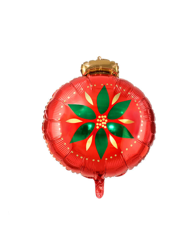 Red Christmas Ornament Foil Balloon