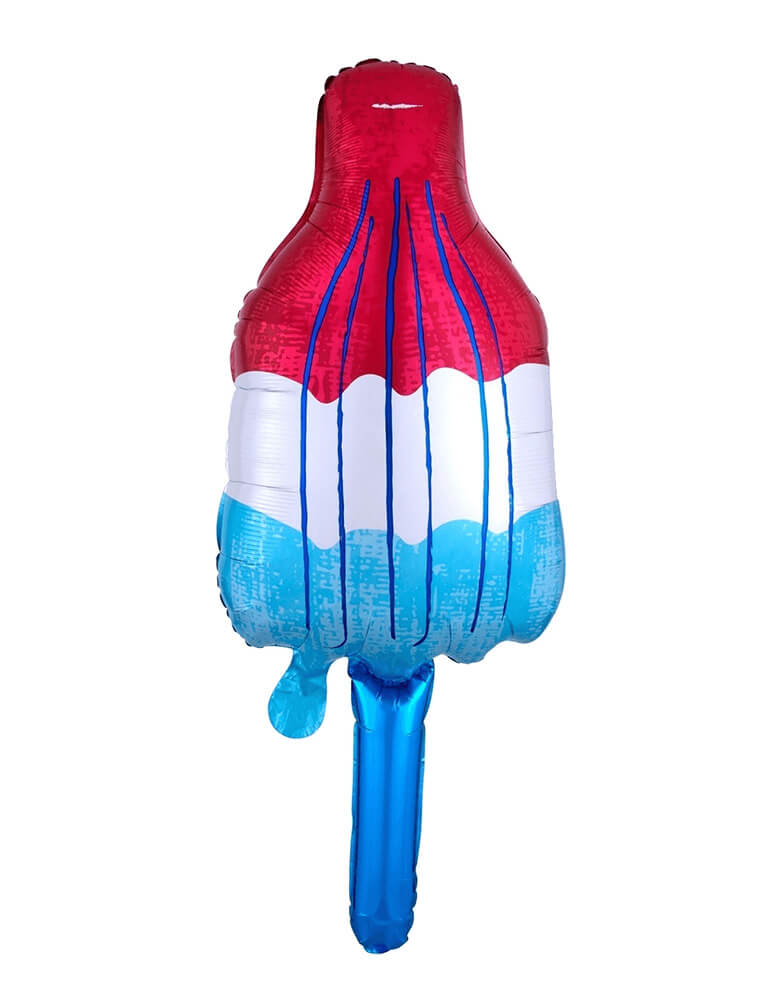 Anagram Balloons 40" Red White Blue Popsicle Foil Balloon for 4th of July celebration