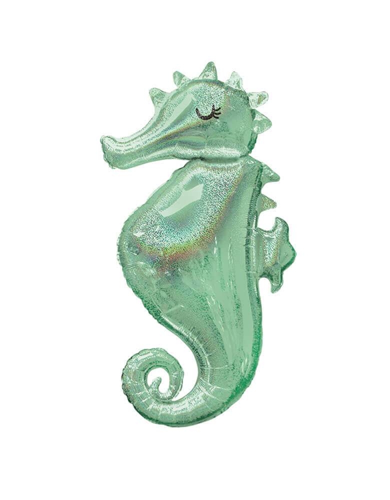 38 inch Seahorse Holographic Foil Balloon