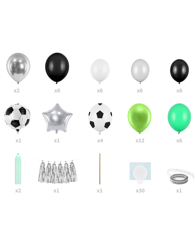 Soccer Balloon Garland Set