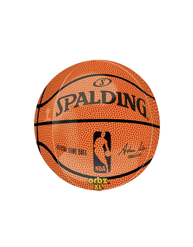 Momo Party's 16" NBA Basketball Orbz Foil Balloon by Anagram Balloons