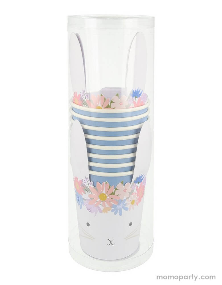 Spring Floral Bunny Cups (Set of 8)