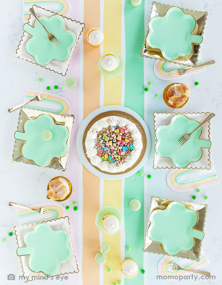 Pastel Shamrock Shaped Plates (Set of 8)