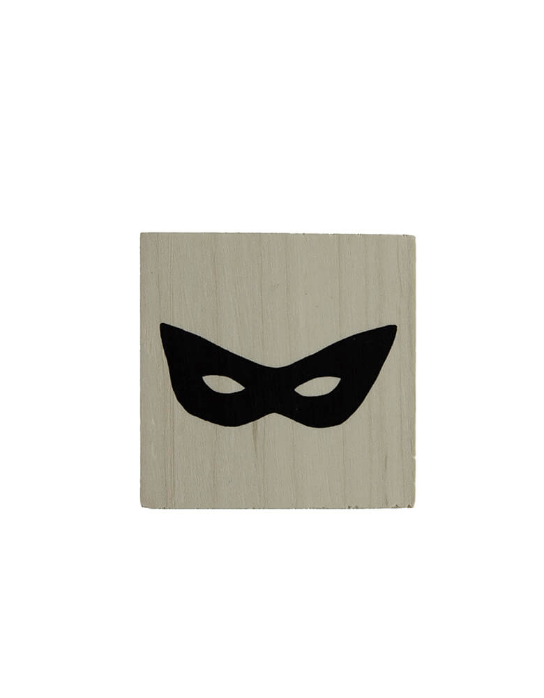 Momo Party's 2.25" Superhero Mask Rubber Stamp by Daydream Society