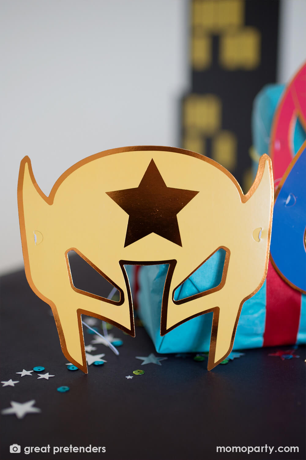 Superhero Party Masks (Set of 8)