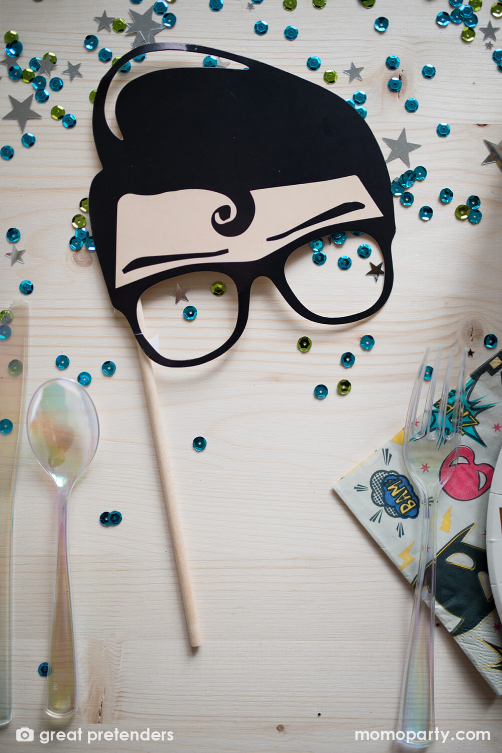 Superhero Photo Booth Prop Kit