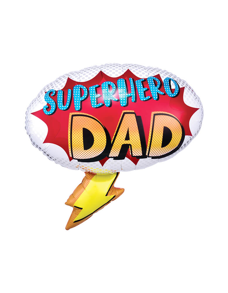 Anagram Balloons - 39323 Superhero Dad SuperShape foil balloon. This 27 inches Superhero Dad Shaped Foil Balloon are prefect for Father's day's celebration or Birthday for Dad.