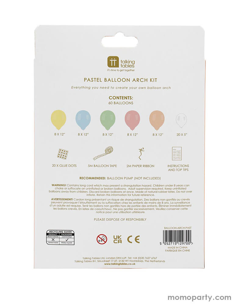 Pastel Balloon Arch Kit