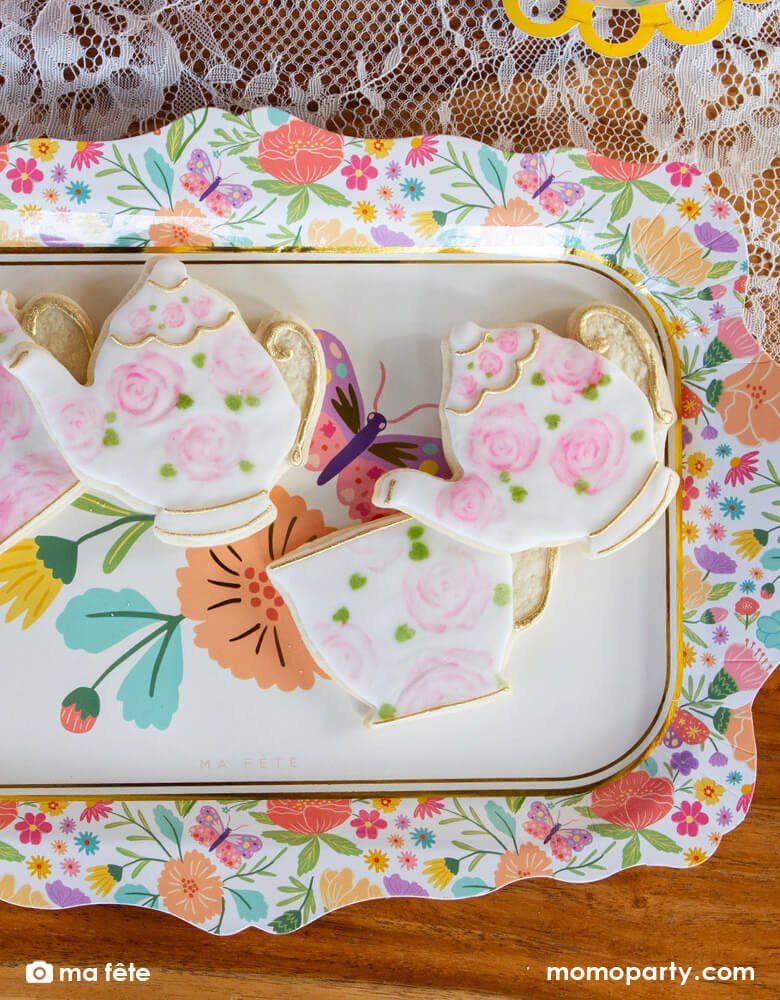 Tea Party Paper Trays (Set of 4)