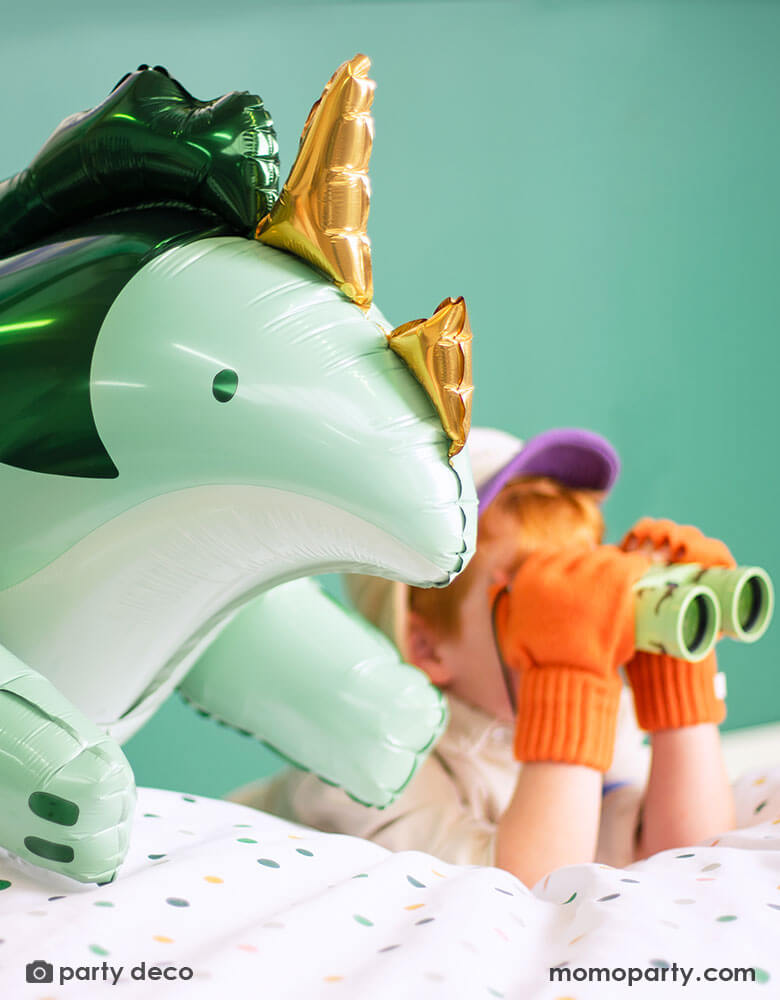 Triceratops Standing Foil Balloon