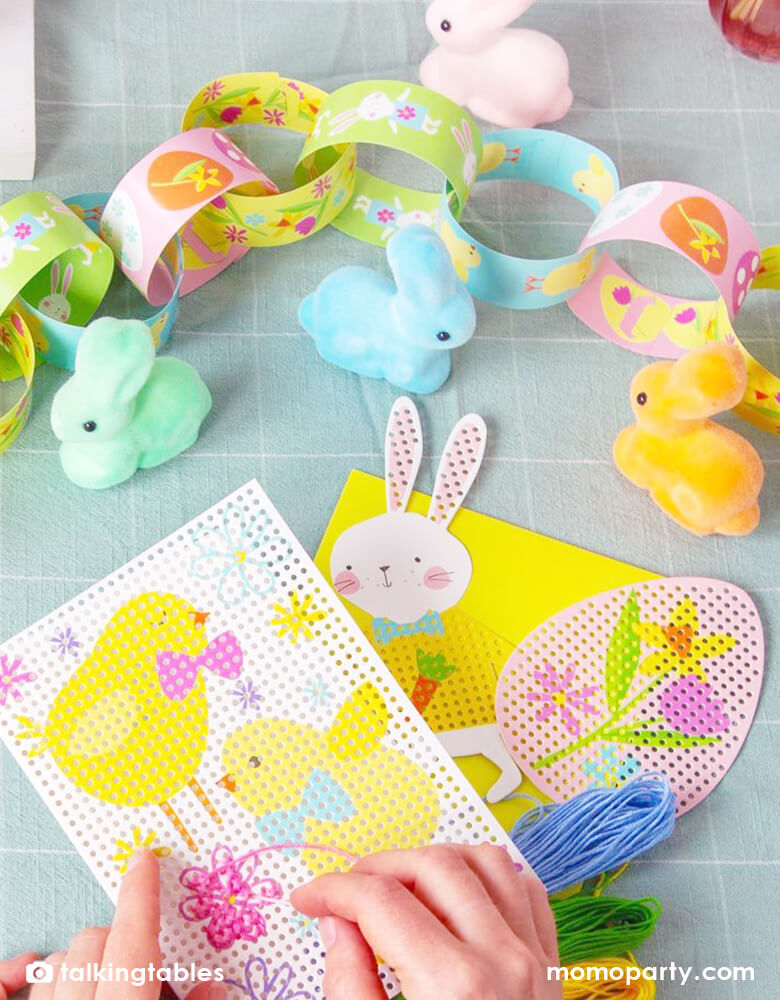 Bunny Cross Stitch Arts and Crafts Card Kit