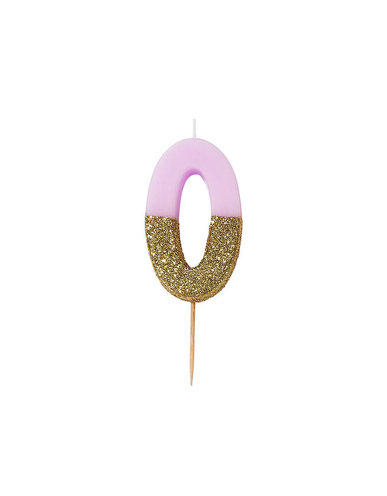 We Heart Birthday Glitter Candle