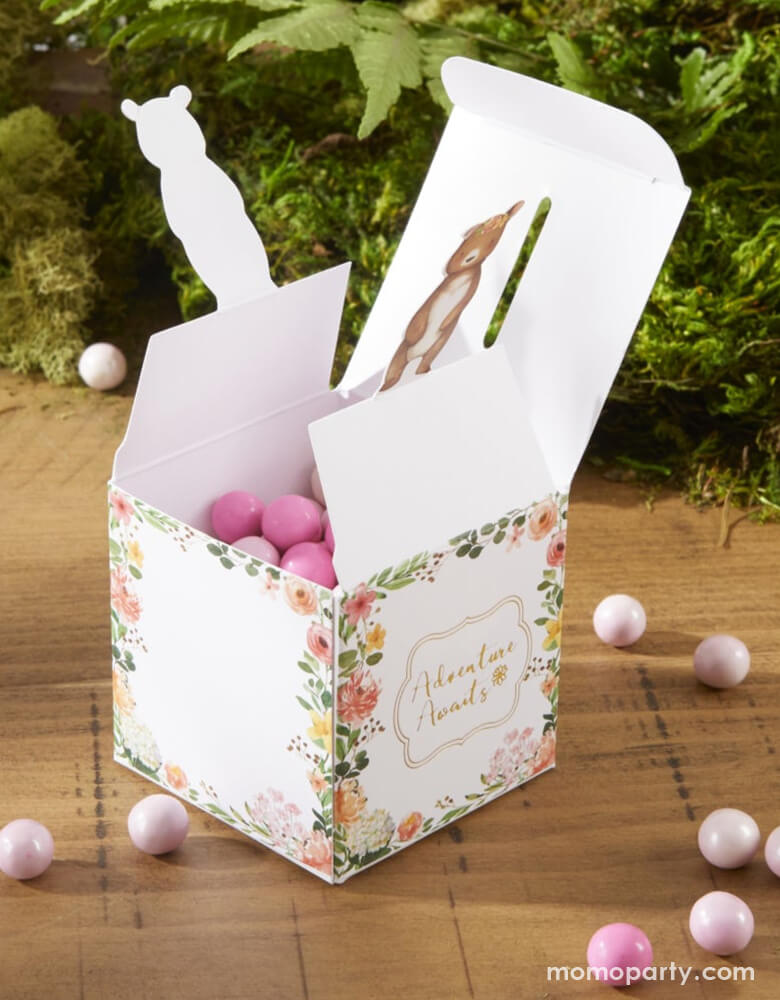Woodland Baby Favor Boxes - Pink (Set of 24)
