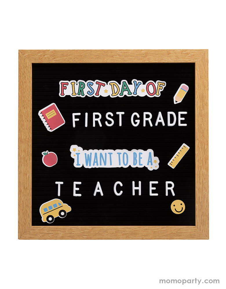 First or Last Day of School Letterboard Set with Stickers