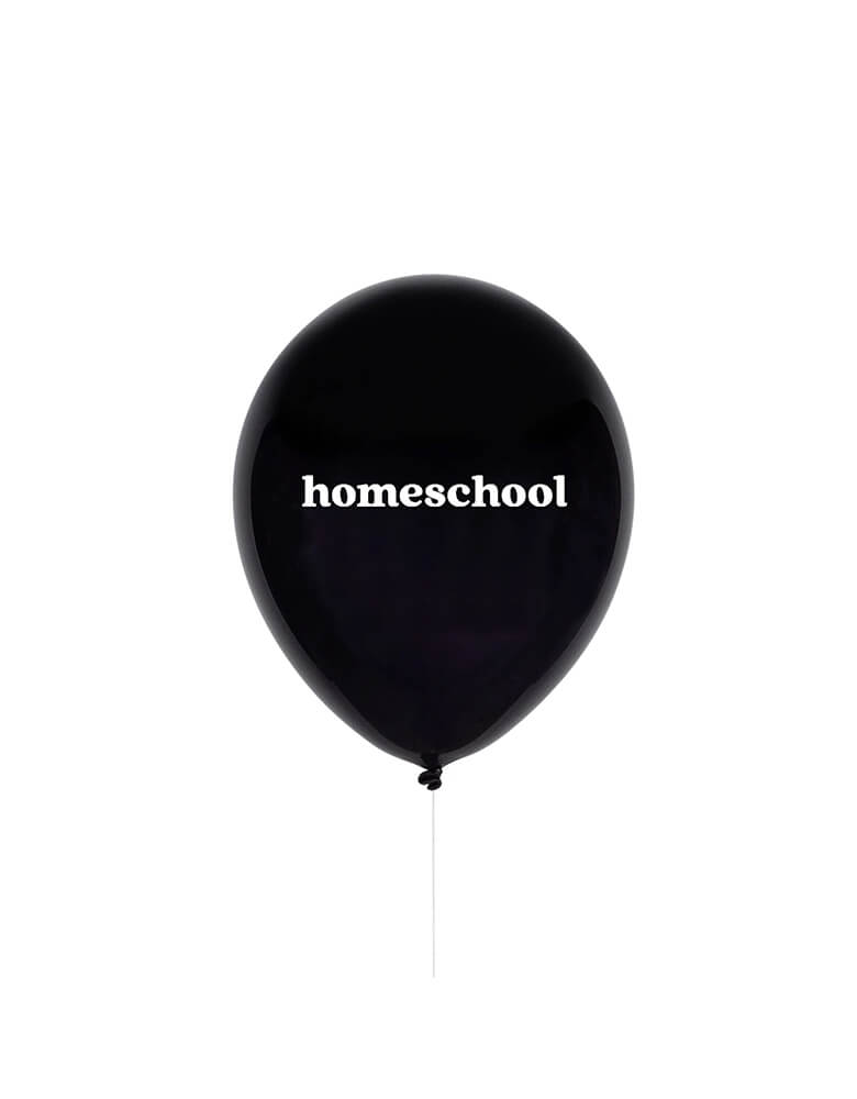 Studiopep 11" Homeschool Latex Balloon in black