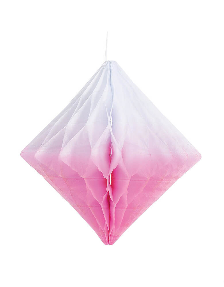 Light Pink Hanging Diamond Honeycomb Decorations (Set of 6) – Momo Party